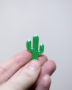 Cactus Pin Badge at Albert & Moo