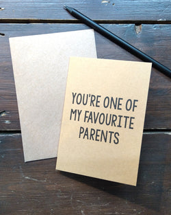 Favourite Parents Card by Bettie Confetti at Albert & Moo