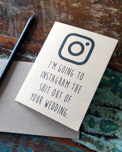 Instagram Wedding Card at Albert & Moo