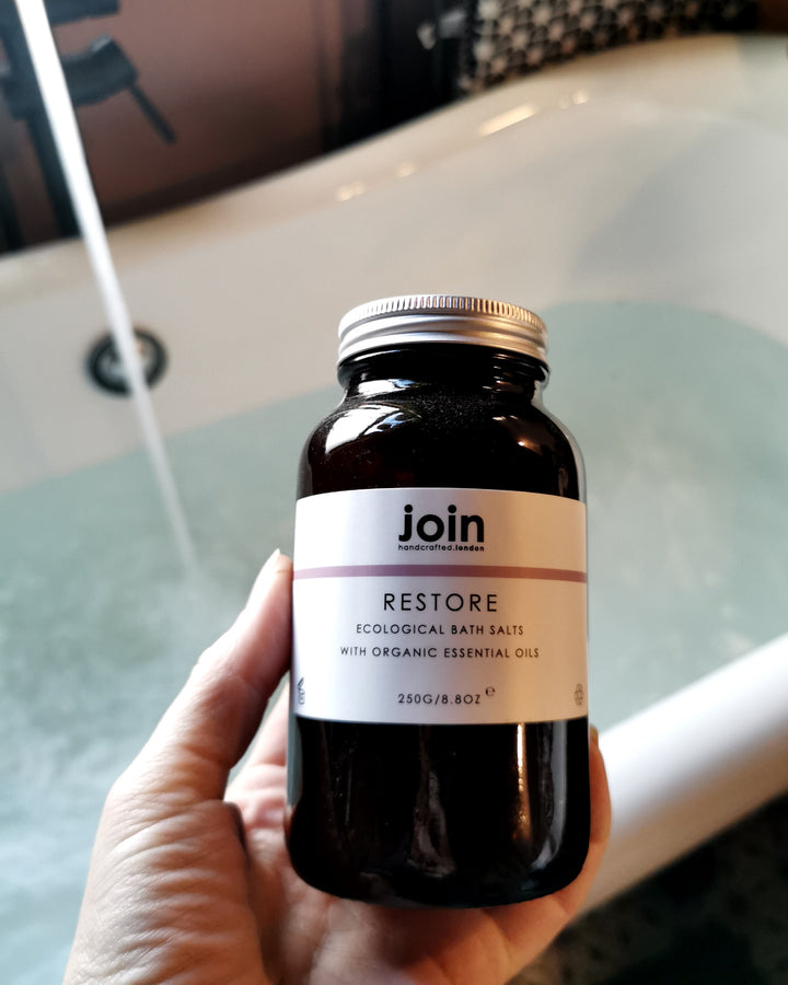 Join Restore Bath Salts with Organic Lavender Oil at Albert & Moo