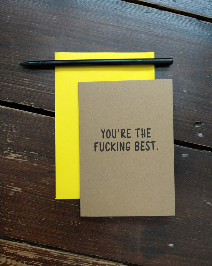 You're The Best Card by Bettie Confetti at Albert & Moo