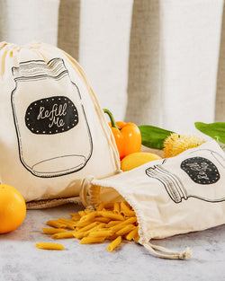 Two Cotton Produce Bags at Albert & Moo